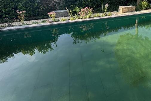 Kristallklares Wasser in der Morgendämmerung